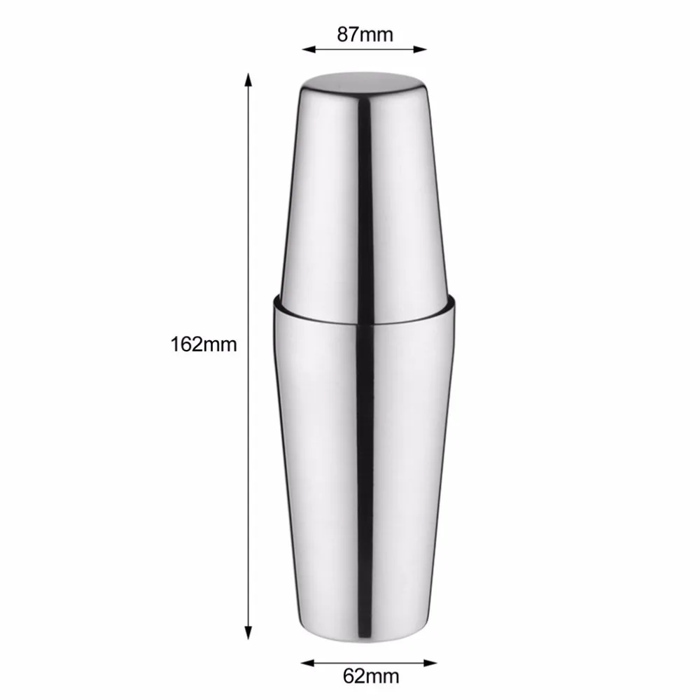 S75-9 600ML Stainless Steel Cocktail Shaker Set Boston Style Wine Mixer Drinking Tool for Bartender Gifts | Дом и сад