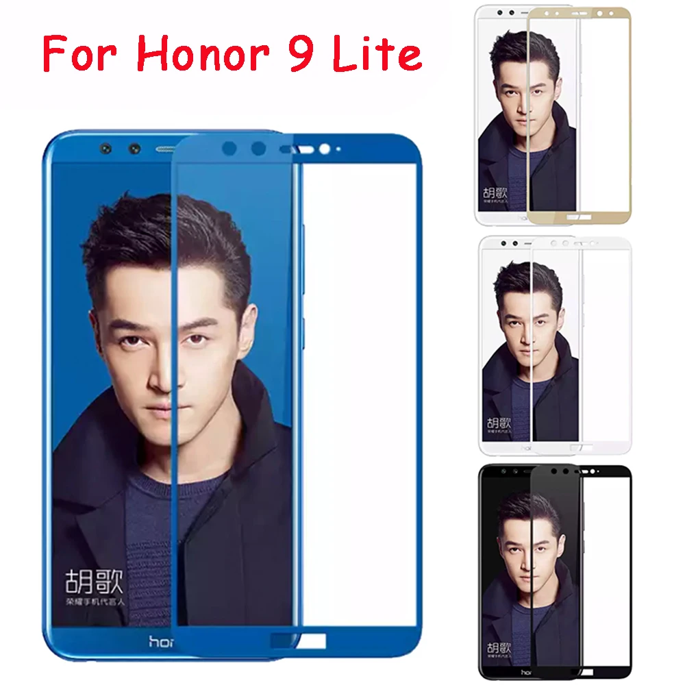 Защитное закаленное стекло для экрана Honor 9 lite light Защита Huawei молоко honer