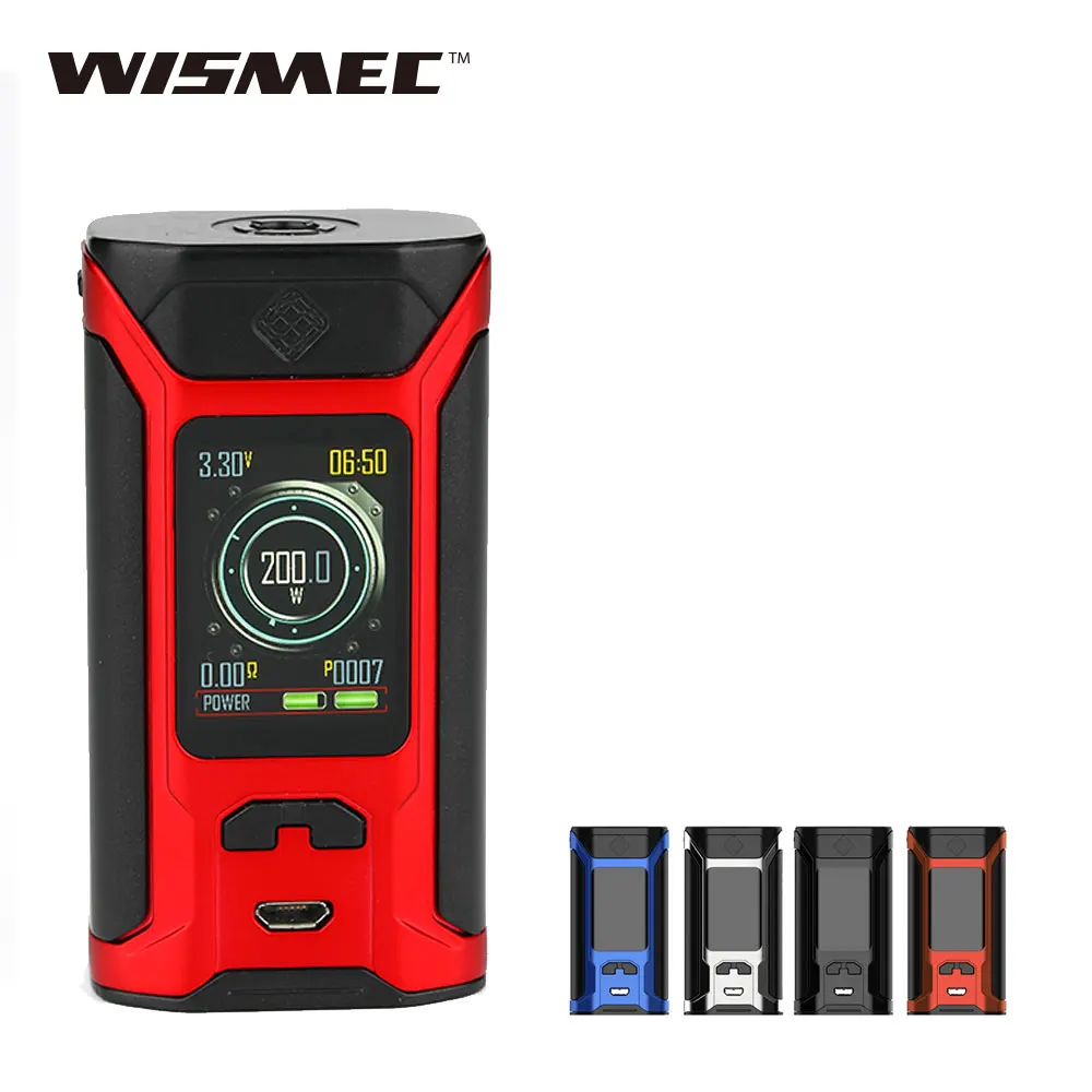 200 Вт WISMEC SINUOUS RAVAGE 230 коробка мод подходит для Gnome Evo бак Hugo power электронная сигарета