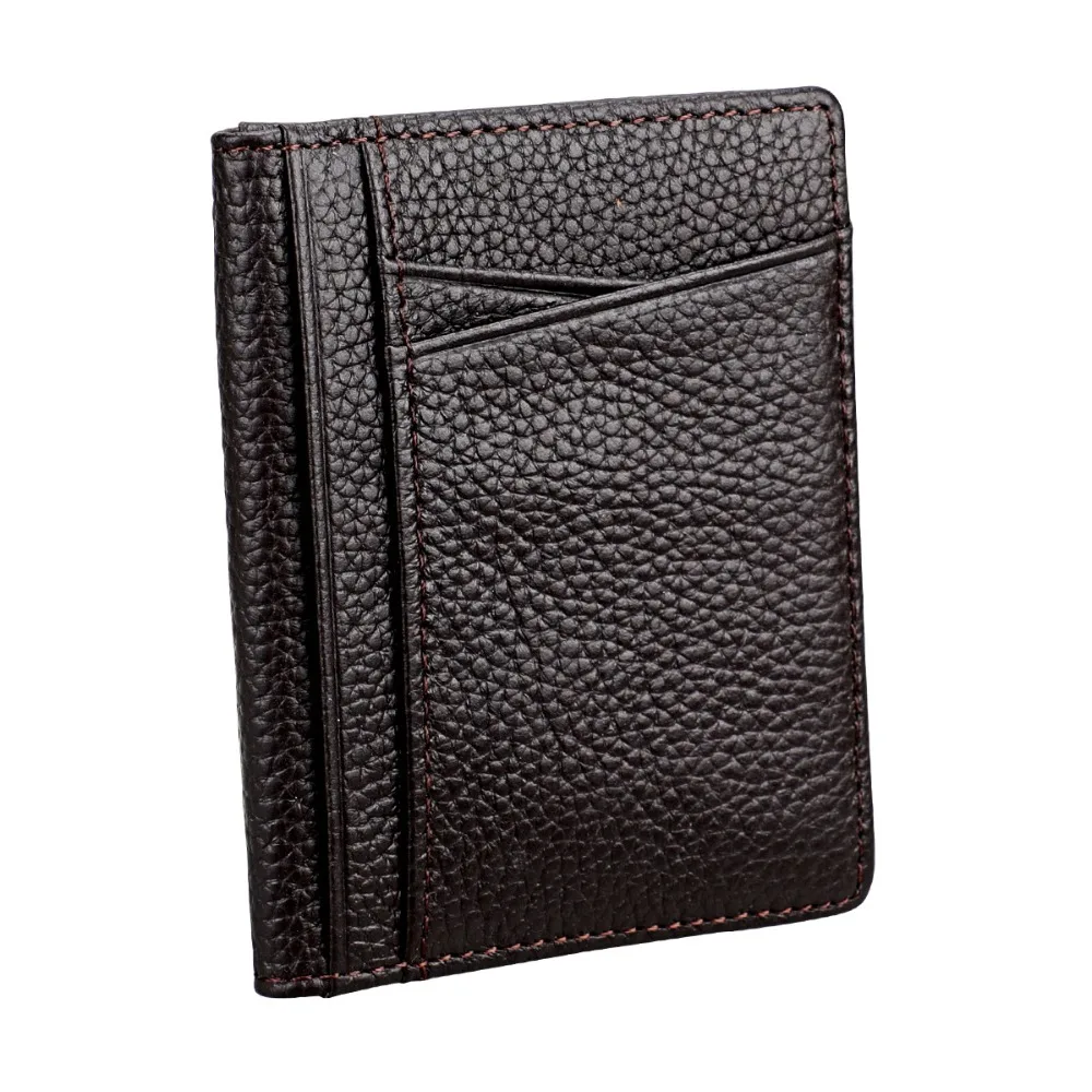 CUIKCA High quality Split leather card wallets fashion men holder purse credit case FGS365 | Багаж и сумки