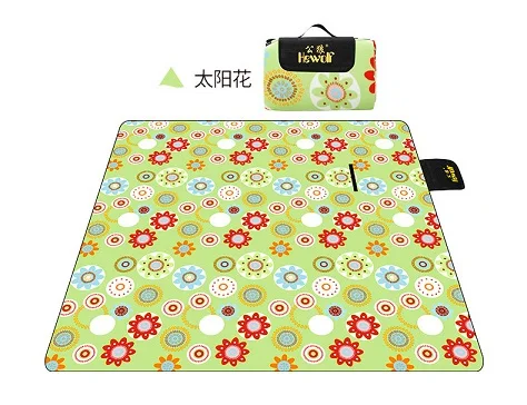color 6 Hewolf открытый 2*2 м большой коврики для Отдыха Изысканный Открытый Кемпинг Пеший Туризм замши Водонепроницаемый складывающееся одеяло для пикника - Цвет: color 6