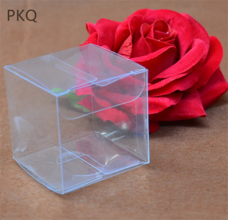 50pcs 15 sizes Wholesale Square Plastic Gift Box Transparent Dolls/Toys Display Clear PVC Chocolate/Candy Wedding Decor | Дом и сад