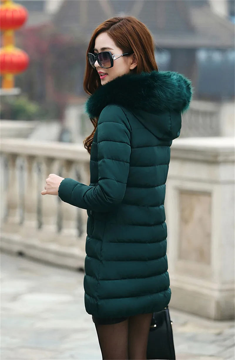 Neploe большой меховой воротник с капюшоном зимнее корейское Новое Женское хлопковое пальто женские длинные тонкие парки Роскошная мода пальто размера плюс 68654