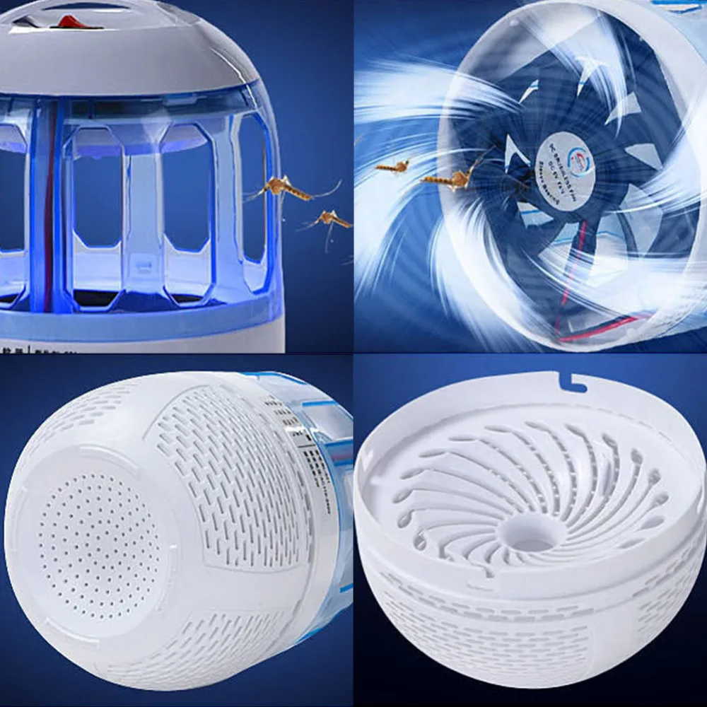 Home Electronic Mosquito Killer Lights Ultra Silent Inhalant LED Lamp USB Charged Trap for Bug Zapper Fly Pest | Дом и сад