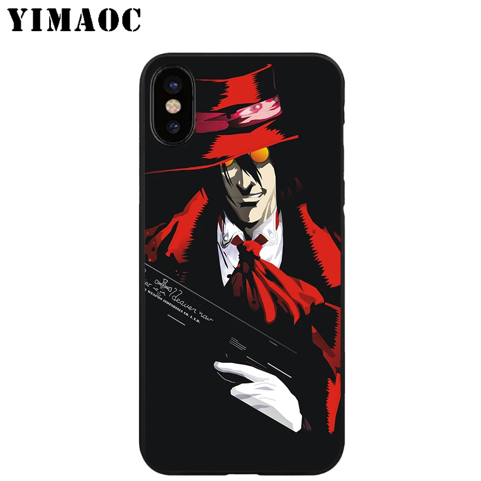 YIMAOC Alucard Hellsing аниме Мягкий ТПУ Черный силиконовый чехол для iPhone X или 10 8 7 6S Plus 5 5S SE