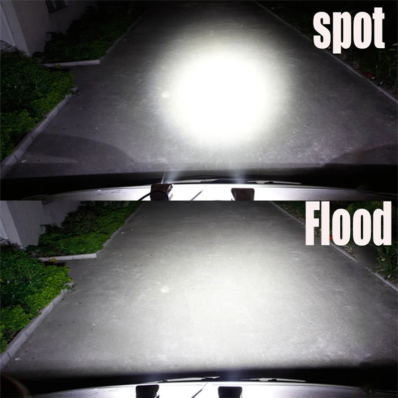 Светодиодный рабочий светильник 2x10 Вт квадратный круглый прожектор для вождения