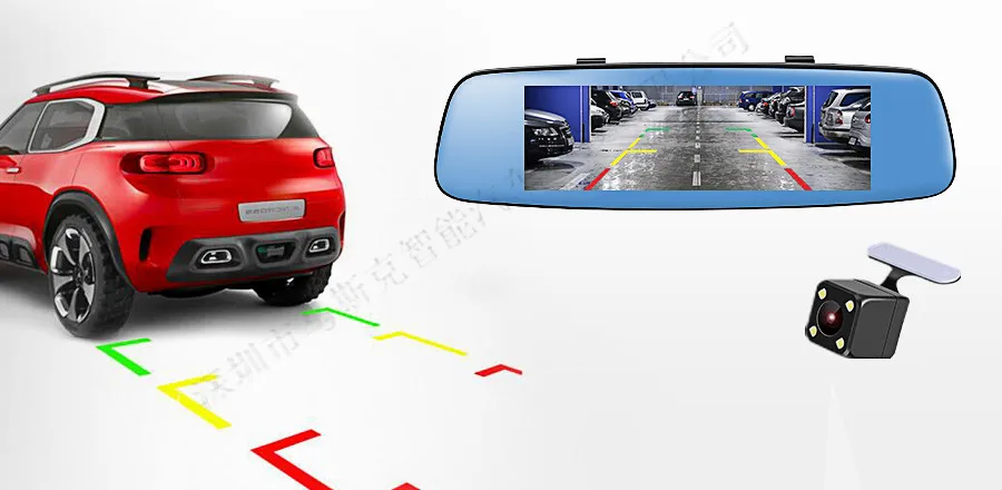 Автомобильный видеорегистратор 7 &quotсенсорный экран 4G двойной объектив Android 5 1 с