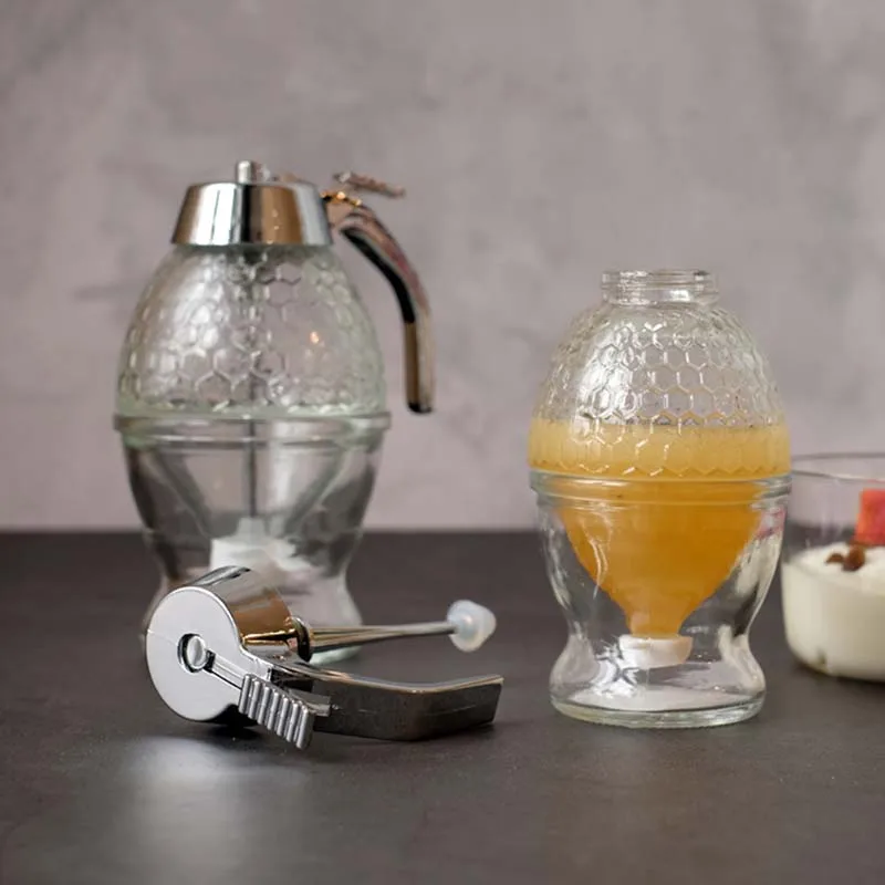 Медовая бутылочка для сока сироп чашка диспенсер капель практичная банка меда