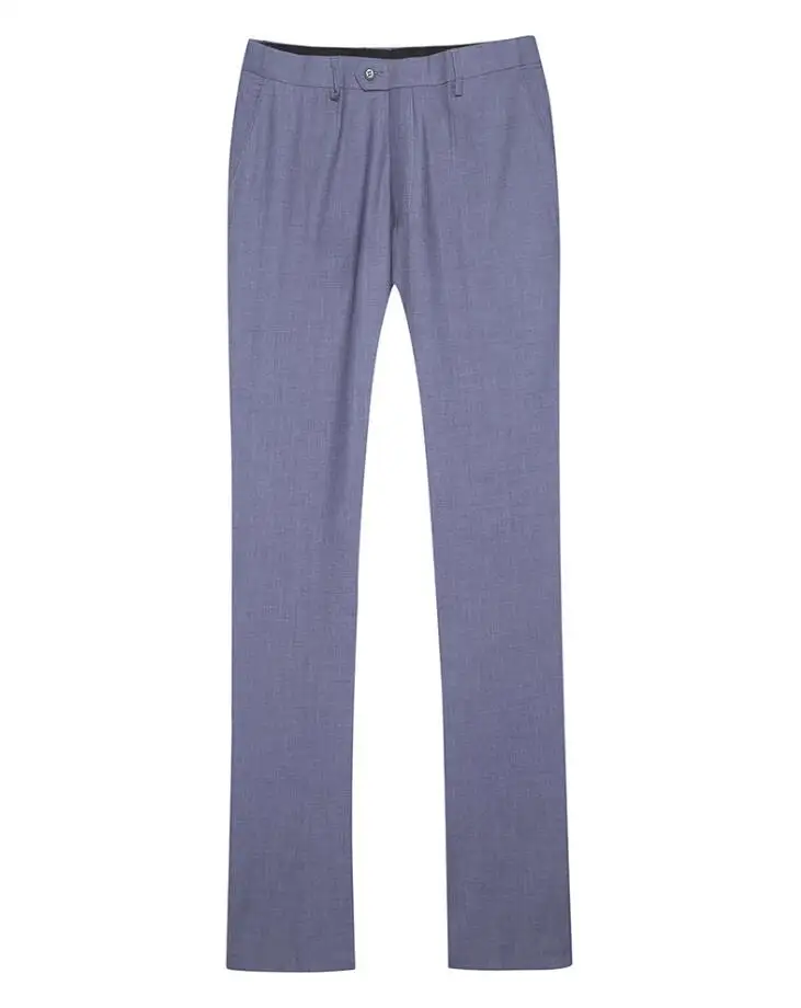 Trousers YUNCLOS мужские классические Пиджаки для свадебной вечеринки, блейзер и брюки, однотонный приталенный Блейзер на одной пуговице, мужской костюм, блейзеры, куртки - Цвет: Trousers