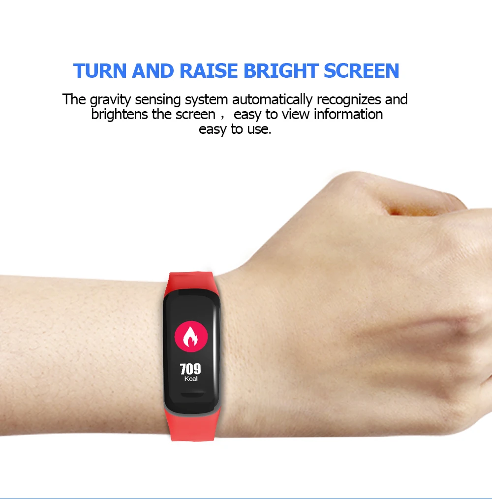 Смарт браслет C18 с пульсометром тонометром фитнес трекером Bluetooth 4 0 будильником