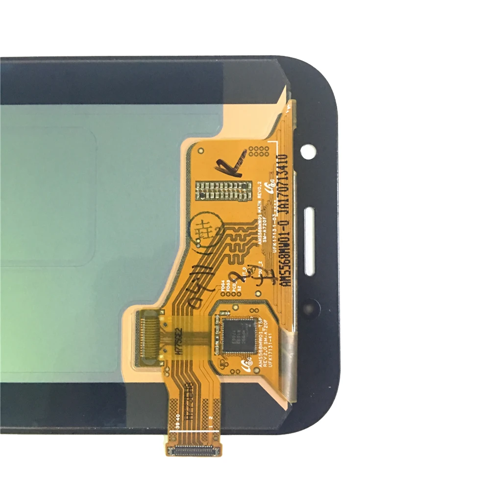 ЖК дисплей с сенсорным экраном AMOLED для Samsung Galaxy A7 2017 A720 A720F A720M|Экраны мобильных