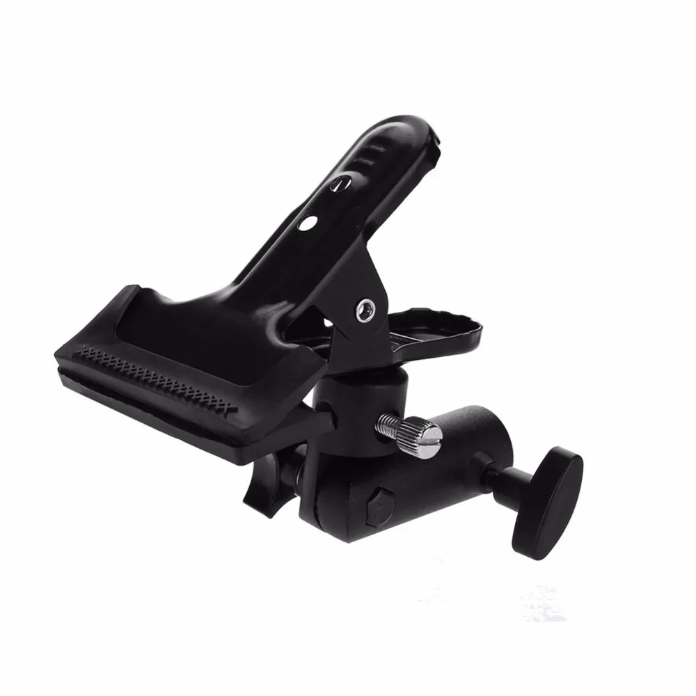 Metal Clamp 3/8'' &amp 1/4'' Screw Mount Rotatable Clip Holder Light Stand Studio Photography Accessory for Photo Reflector |