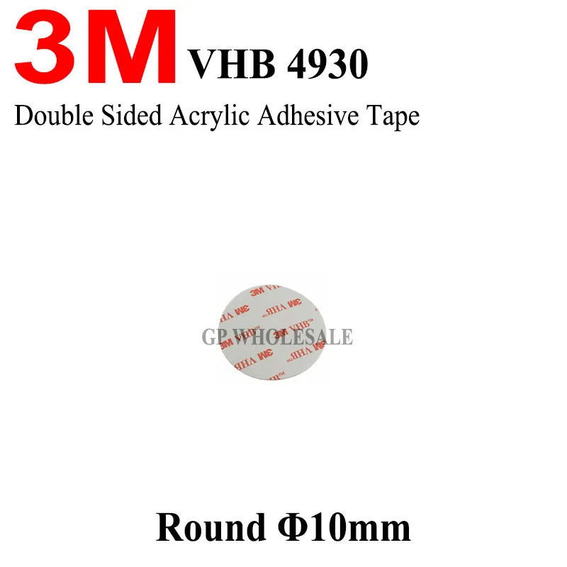 

3M Die cutting Double Sided acrylic Foam adhesive tape of 3M VHB 4930 white color/10MM Circle/we can offer other size