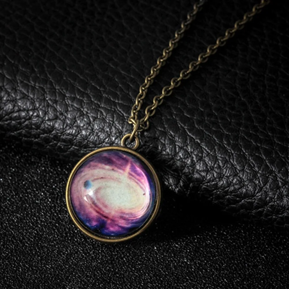 Ожерелье с подвеской в виде Галактики планеты космоса|Ожерелья подвеской| |