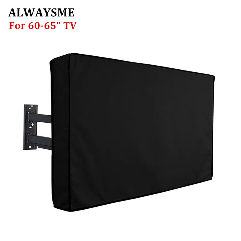 ALWAYSME уличный ТВ защитная крышка Всепогодная универсальная защита для 50 ''-70'' lcd светодиодный плазменный телевизор наборы нижнее уплотнение - Цвет: 60-65 Inch  TV