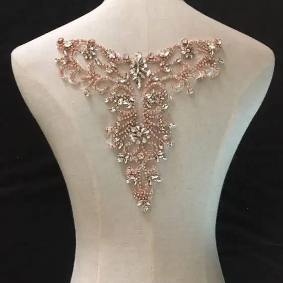 Золотые стразы аппликация для невесты воротник товары рукоделия|gold rhinestone|rhinestone
