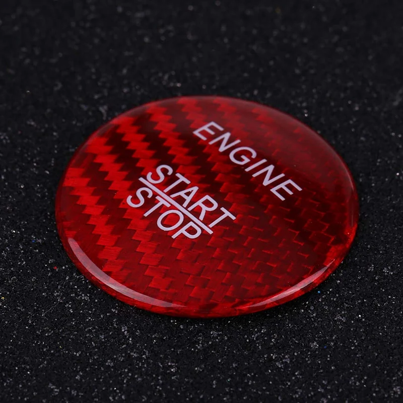 Углеродное волокно автомобиля старт стоп кнопка крышка набор для Mercedes Benz A B C Glc Gla