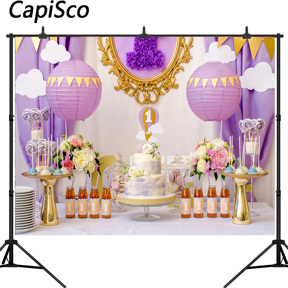 Capisco день рождения фотографии фоны воздушный шар красочный мороженое Десерт стол