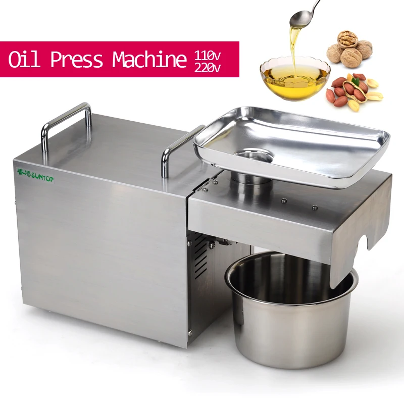 

Automatic Oil Press Machine Home Flaxseed oil extractor Stainless Steel peanut oil Pressing Machine high oil extraction rate