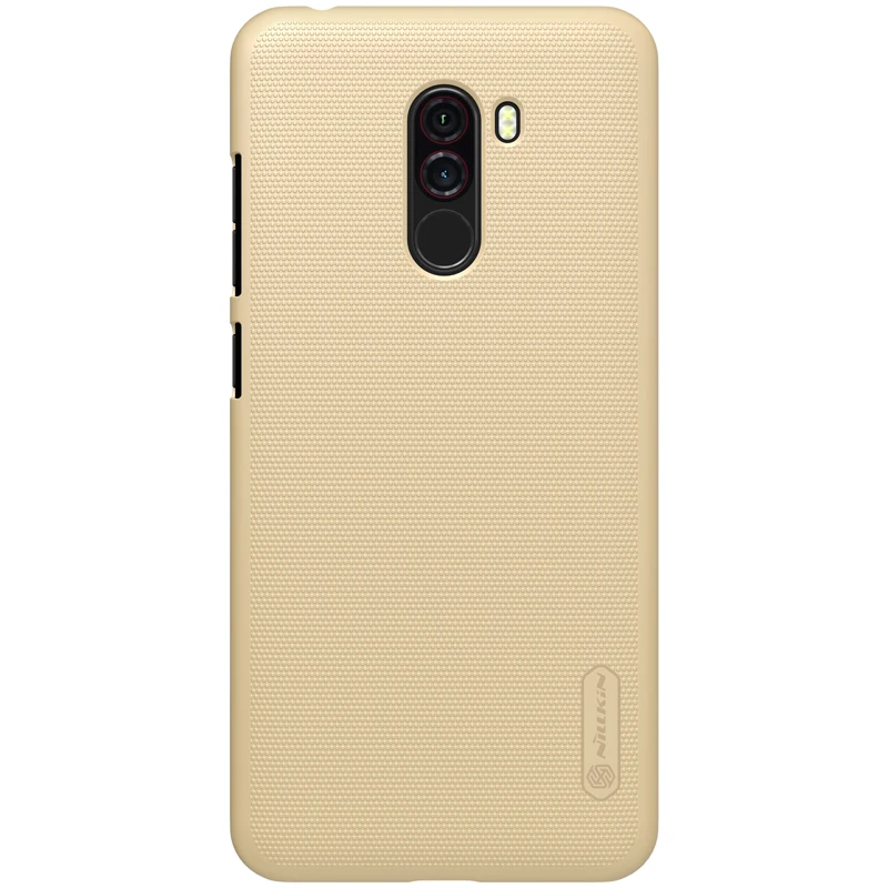 Золотой Чехол Nillkin для Xiaomi Pocophone F1, тонкий жесткий чехол для телефона Xiaomi Poco F1 - Цвет: Золотой
