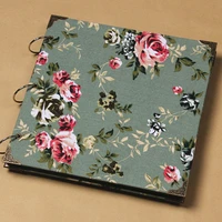hot sale floral diy album scrapbook paper crafts baby shower photograph holder cute photo album free shipping