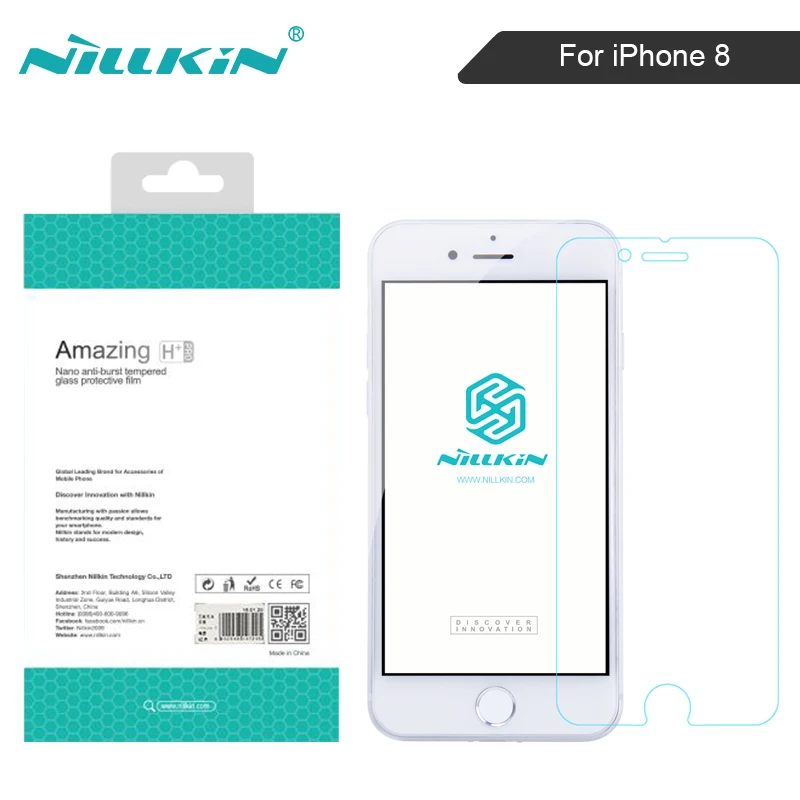 Защитная пленка NILLKIN для iphone 8 H/H + PRO закаленное стекло 9H защита экрана 4 7 дюйма