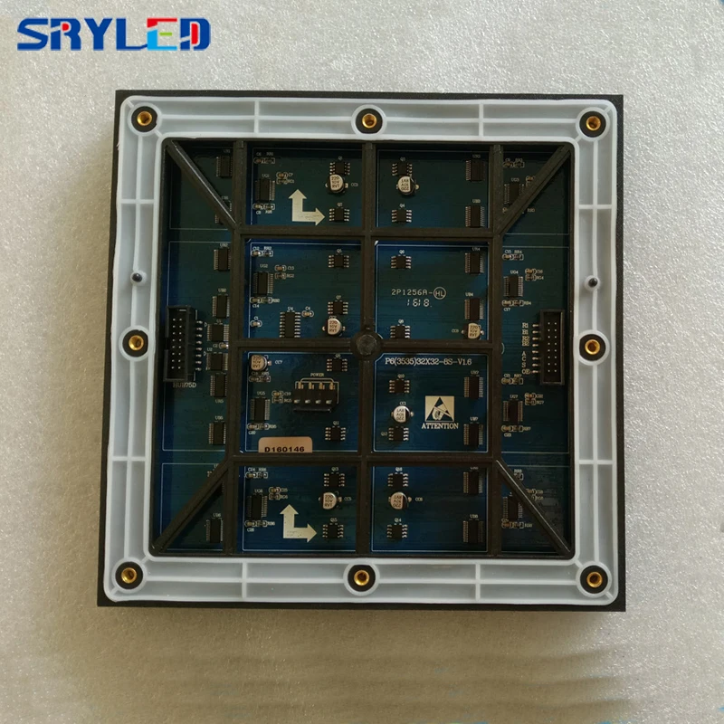 Полноцветный светодиодный дисплей p6 smd модуль 32*32 пикселя сканирование 1/8 для