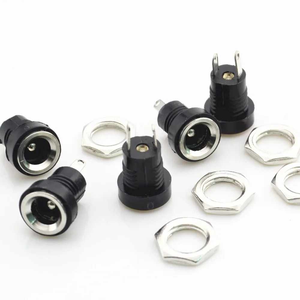 10 шт. крепление на панель гнездо постоянного тока зарядное устройство разъем