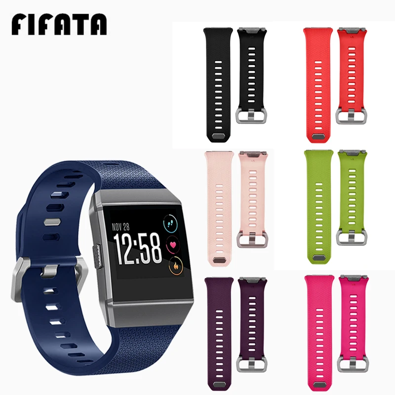 Ремешок для умных часов FIFATA Fitbit ионный Силиконовый Браслет цветные спортивные