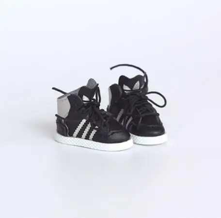 black 1 пара Высококачественная спортивная обувь Blyth, обувь для скейтеров с высоким верхом для кукол Blyth, JB, Azone, Momoko, Lati Joint 1/6 кукол - Цвет: black