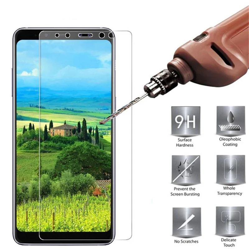 Защитная стеклянная пленка для samsung Galaxy A8 2018/A8 Plus защита экрана телефона 9H 2.5D