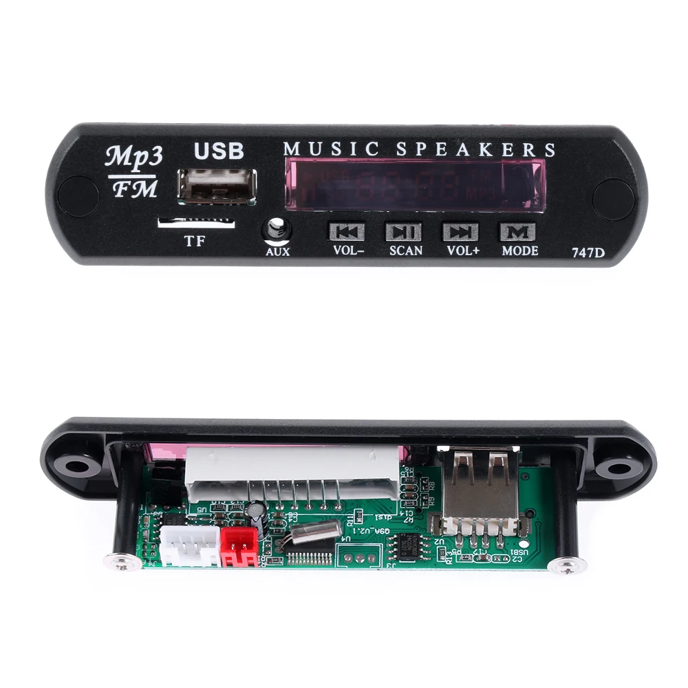 12 В Автомобильный Bluetooth MP3 WMA FM AUX декодер плата пластина автомобильный TF sd карта usb