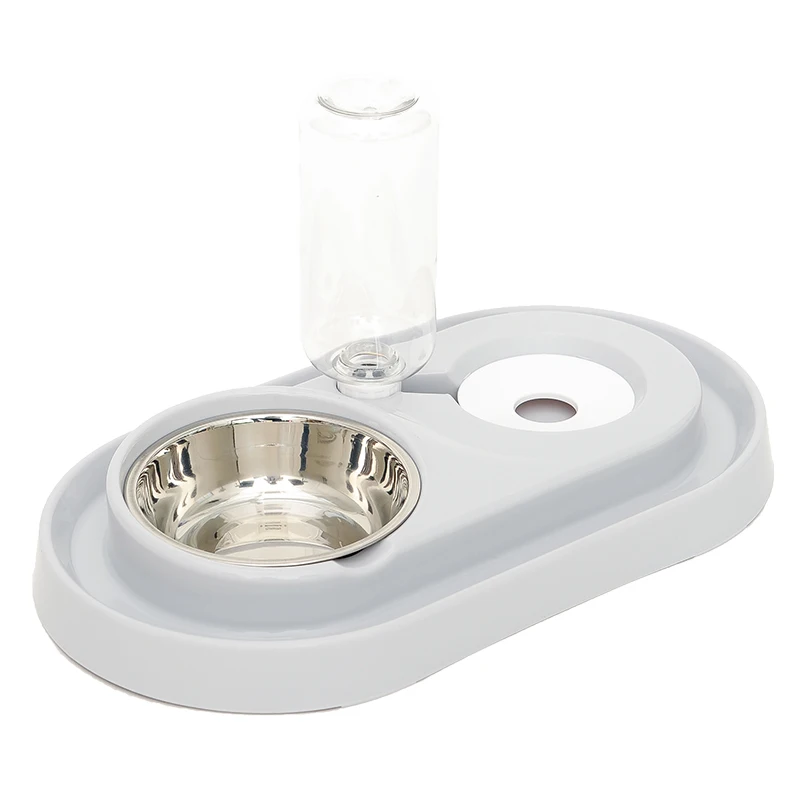 FoodxWater Gray2 Hoopet кошачья миска бутылочка для подачи воды в Поильник для собак чаша котенка для фонтанчика питьевой воды Еда блюдо чаша для кормления домашних животных Товары - Цвет: FoodxWater Gray2