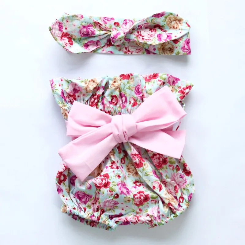 1 комплект Комплекты для новорожденных Повязка на голову с цветочным рисунком