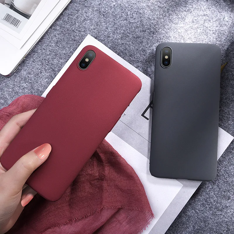 Ultra Thin Soft Matte TPU Case For Oneplus 3 5 5T 6 6T 7 Cute Love Heart Sand Texture Cover iPhone 6s 8 Plus X XR XS MAX |