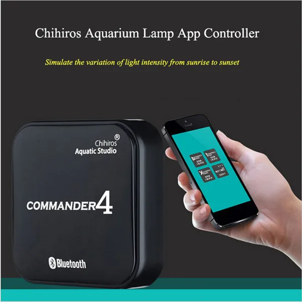 Commander 4 Приложение управления Chihiros Bluetooth светодиодный светильник диммер Управление Лер модулятор для аквариума умный светильник ing - Цвет: Commander 4
