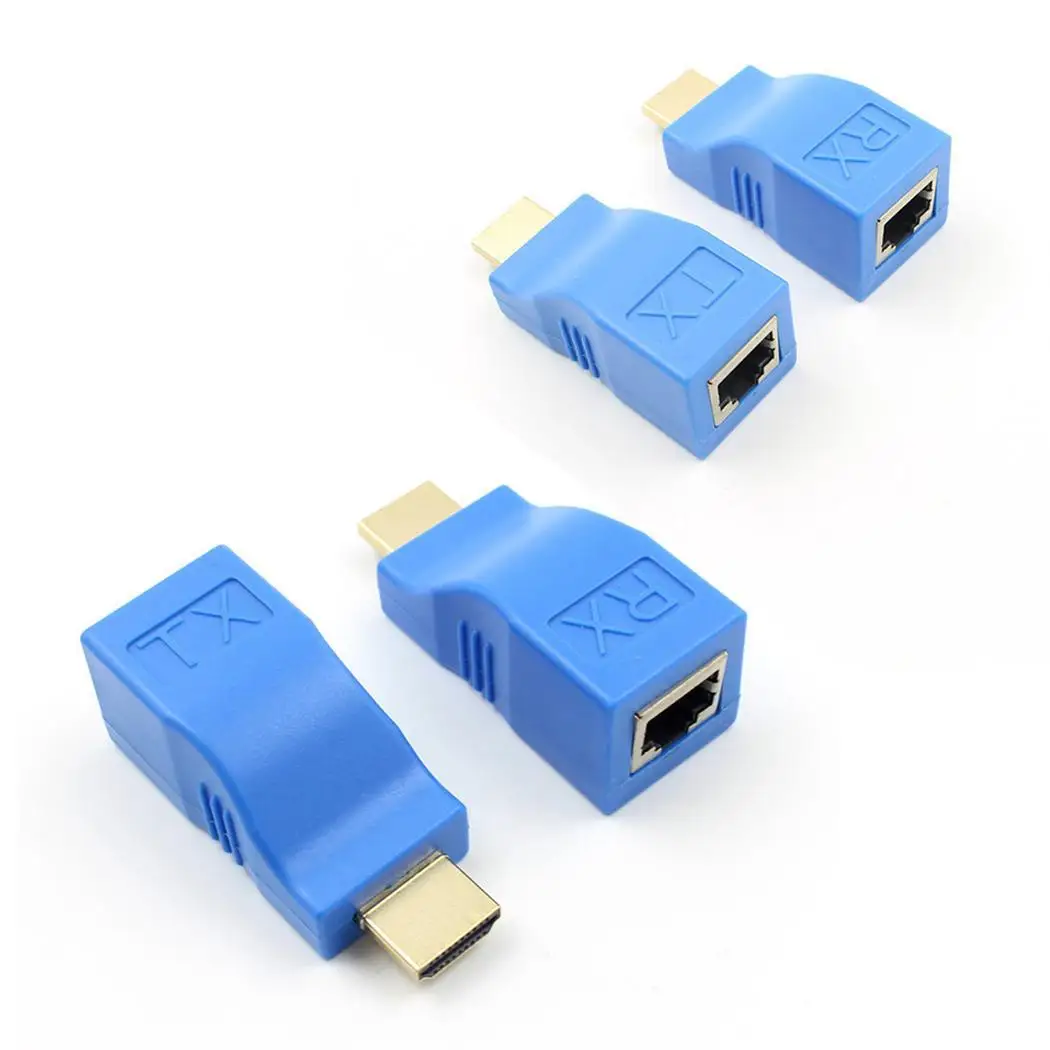 HD мультимедийный интерфейс удлинитель 30 м расширение LAN Ethernet кабель конвертер