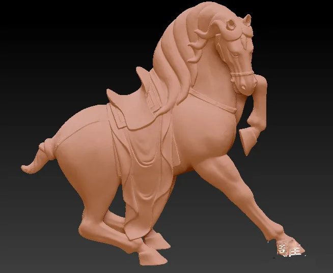 

horse 3D model STL format file for cnc router carving and printer