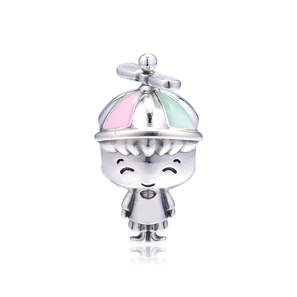 CKK Fit Pandora Браслеты пропеллер шляпа мальчик талисманы 925 стерлингового серебра Шарм бусины для бусина для изготовления украшений