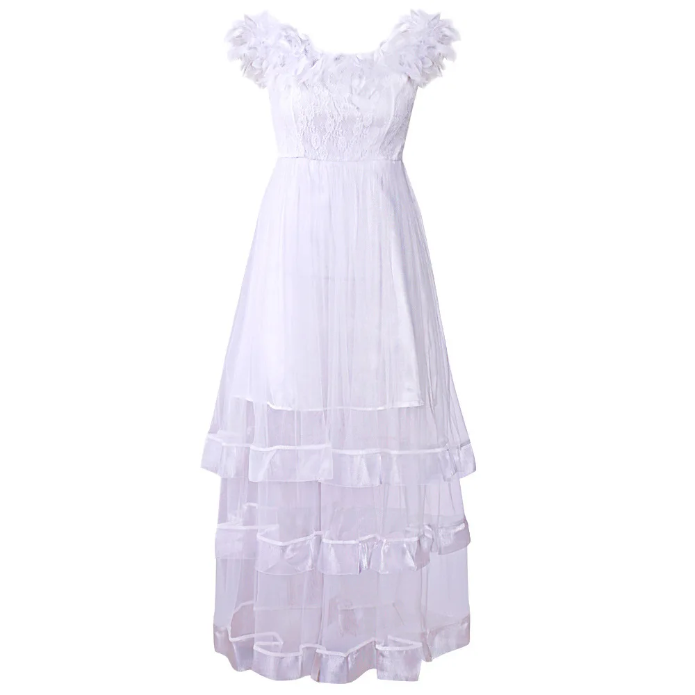 Новинка 2019 милое женское платье с воротником лодочкой весеннее модное кружевное