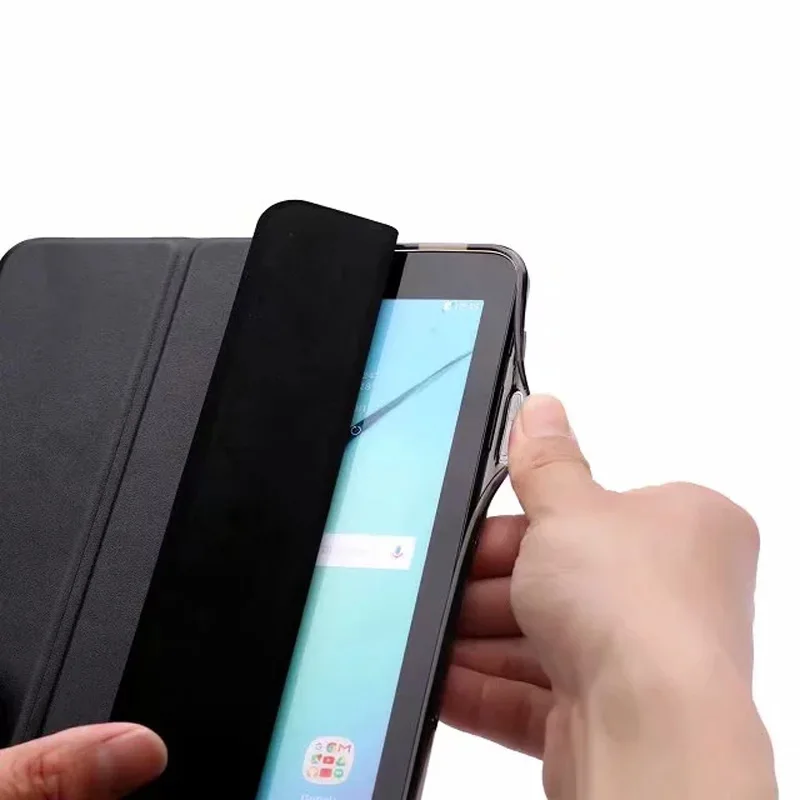 Ультратонкий умный кожаный чехол для samsung Galaxy Tab S3, 9,7 дюймов, SM-T820/T825, чехол-подставка для samsung Tab S3 9,7, Чехол+ пленка+ ручка