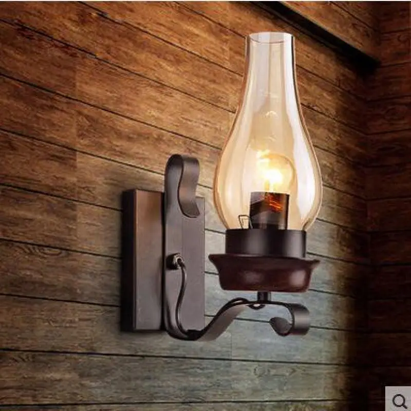 Винтажные железные настенные светильники американский бар персонализированные