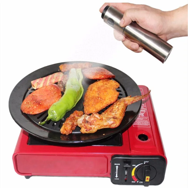 Нержавеющая сталь масленка бутылка спрей для масла топливная форсунка