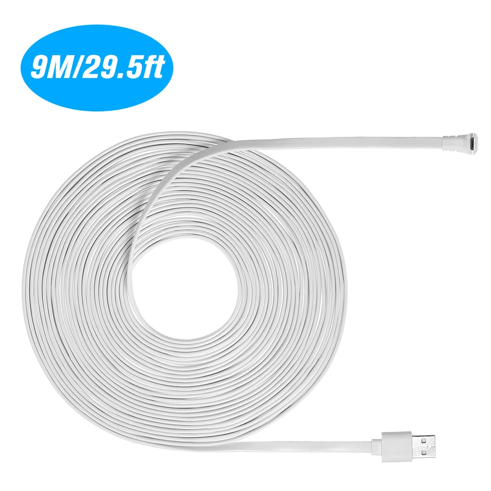 

Charging Power Cable Fits for Arlo Pro, Arlo Pro 2, Arlo GO Flat Cable Aluminium Alloy Micro USB Cable Charging/Power Cord