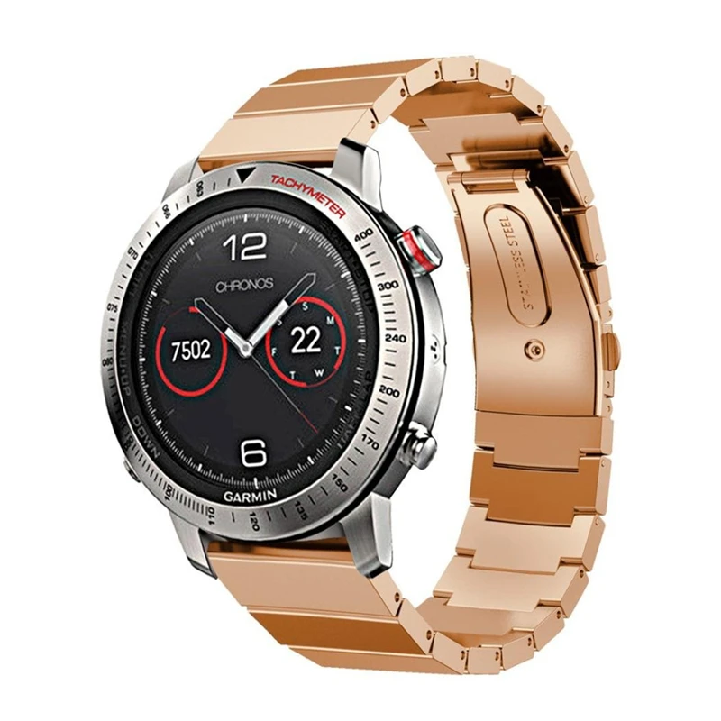 Garmin gps часы Fenix Chronos часы из нержавеющей стали ремешок для samsung Galaxy часы 46 мм металлический сменный Браслет ремень