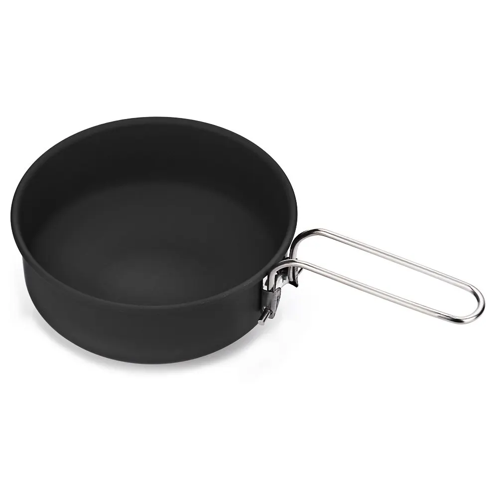 ALOCS CW - C01 Tableware Portable 1-2 Person 7pcs Camping Stove Cook Set With Pot Bowl Alcohol For Outdoor Hiking Picnic | Спорт и