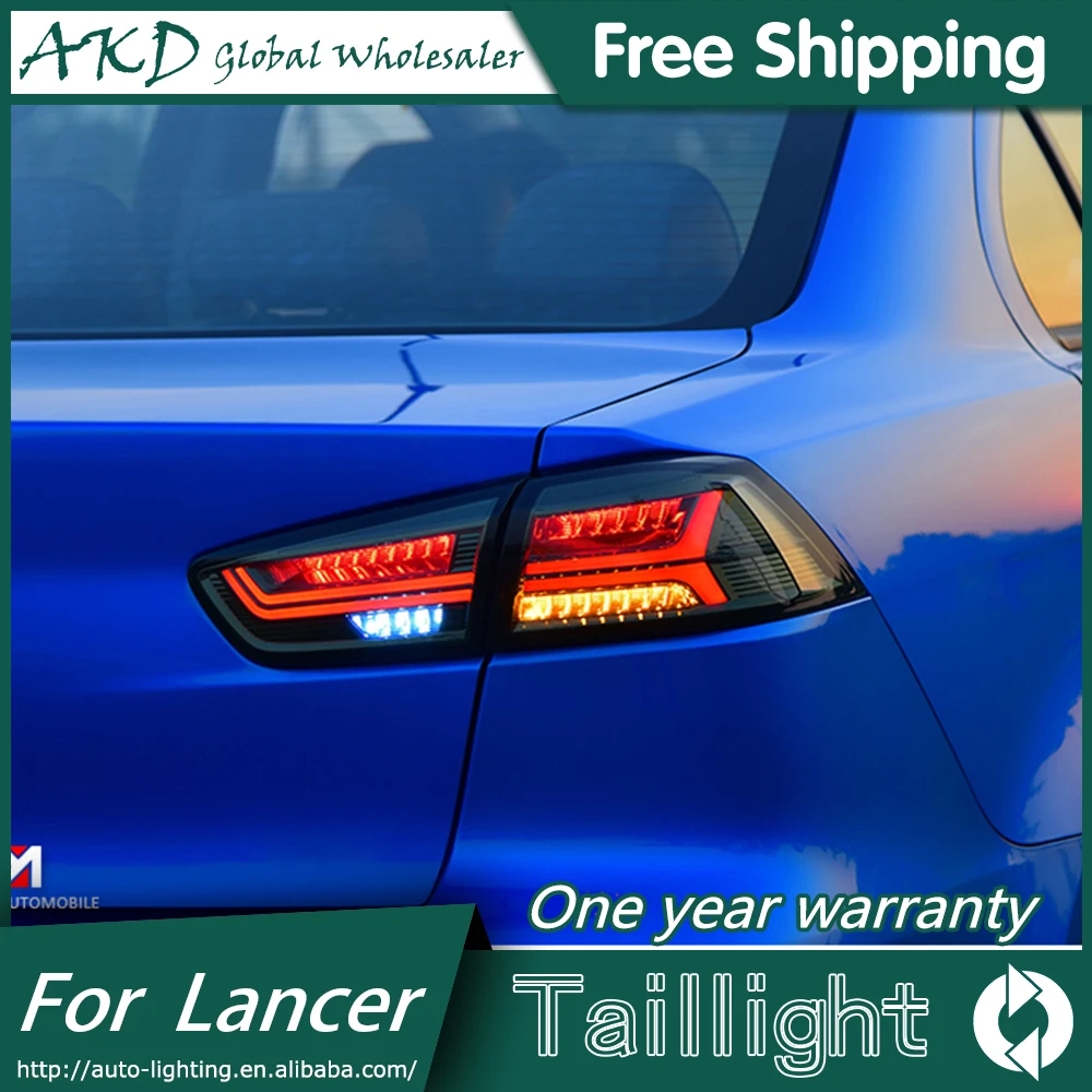 AKD автомобильный Стайлинг задний фонарь для Mitsubishi Lancer EX задний светильник s 2008- светодиодный задний светильник сигнальный светодиодный DRL Стоп задний фонарь аксессуар