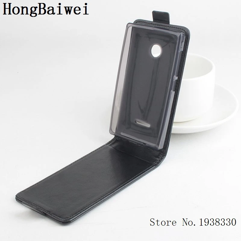 Hongbaiwei Роскошный кожаный флип чехол для Nokia Microsoft Lumia 532 Dual Sim сотовый телефон задняя