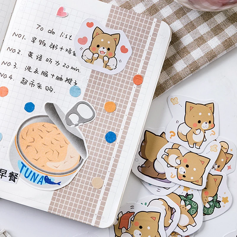 45 шт./кор. Косплей Shiba Лисья Секретная служба (inu Декор наклейки в виде мультяшных