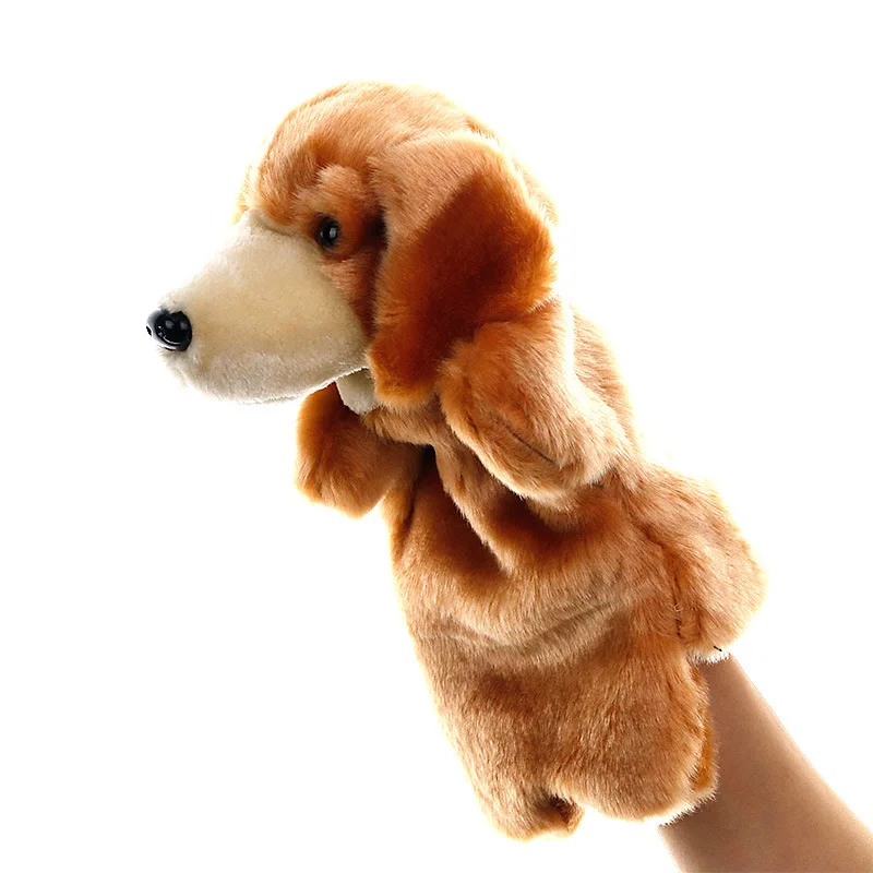 Животное ручная марионетка куклы плюшевый панда кошка игрушка обучение